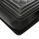 CHANEL シャネル ボーイシャネル ハンドバッグ 25cm ブラック A67086 レディース カーフスキン ショルダーバッグ Aランク 中古 銀蔵