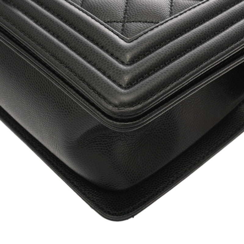 CHANEL シャネル ボーイシャネル ハンドバッグ 25cm ブラック A67086 レディース カーフスキン ショルダーバッグ Aランク 中古 銀蔵