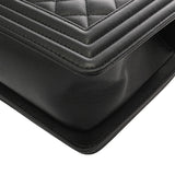 CHANEL シャネル ボーイシャネル ハンドバッグ 25cm ブラック A67086 レディース カーフスキン ショルダーバッグ Aランク 中古 銀蔵