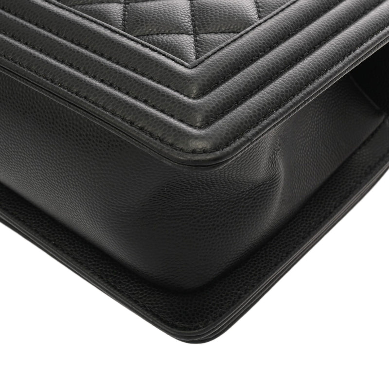 CHANEL シャネル ボーイシャネル ハンドバッグ 25cm ブラック A67086 レディース カーフスキン ショルダーバッグ Aランク 中古 銀蔵