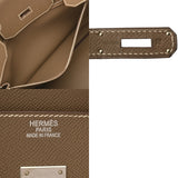 HERMES エルメス バーキン 35 エトゥープ □N刻印(2010年頃) ユニセックス ヴォーエプソン ハンドバッグ Aランク 中古 銀蔵
