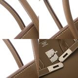 HERMES エルメス バーキン 35 エトゥープ □N刻印(2010年頃) ユニセックス ヴォーエプソン ハンドバッグ Aランク 中古 銀蔵