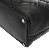 CHANEL シャネル カンボンライン ミディアムトート ブラック×ブラック A25167 レディース ラムスキン トートバッグ Aランク 中古 銀蔵