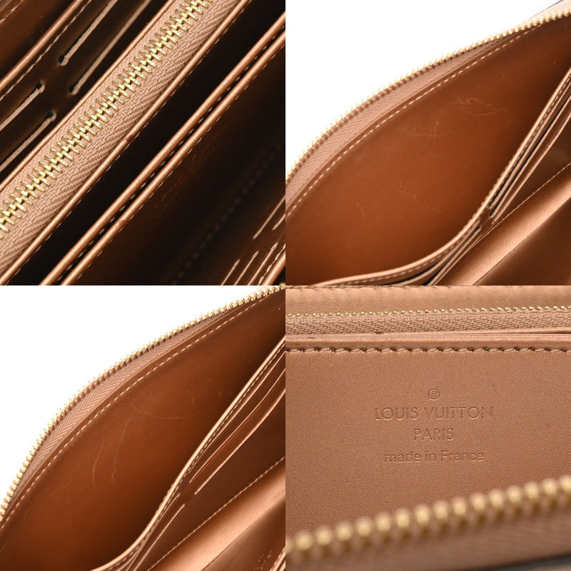 LOUIS VUITTON ルイヴィトン モノグラムヴェルニ ジッピーウォレット ローズゴールド M90603 ユニセックス モノグラムヴェルニ 長財布 Aランク 中古 銀蔵