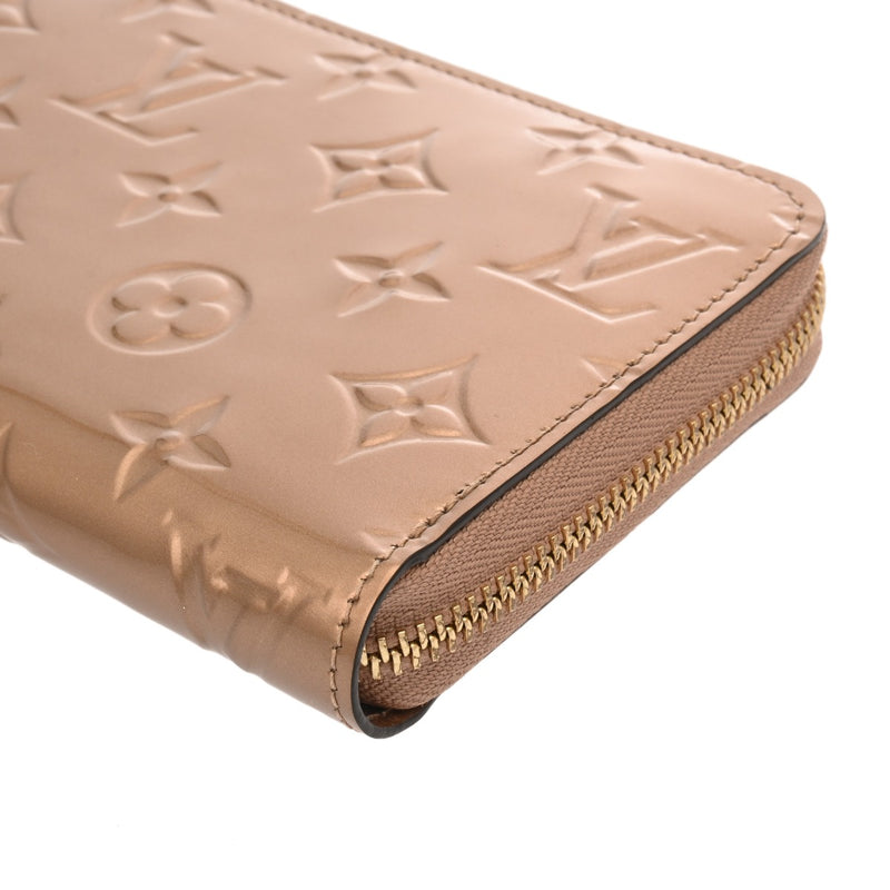 LOUIS VUITTON ルイヴィトン モノグラムヴェルニ ジッピーウォレット ローズゴールド M90603 ユニセックス モノグラムヴェルニ 長財布 Aランク 中古 銀蔵