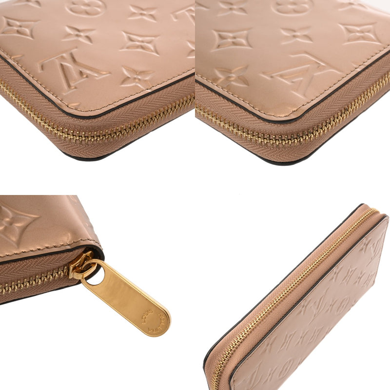 LOUIS VUITTON ルイヴィトン モノグラムヴェルニ ジッピーウォレット ローズゴールド M90603 ユニセックス モノグラムヴェルニ 長財布 Aランク 中古 銀蔵