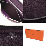 HERMES エルメス アザップロング アメジスト □O刻印(2011年頃) レディース アリゲーターマット 長財布 ABランク 中古 銀蔵