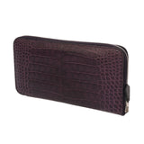 HERMES エルメス アザップロング アメジスト □O刻印(2011年頃) レディース アリゲーターマット 長財布 ABランク 中古 銀蔵