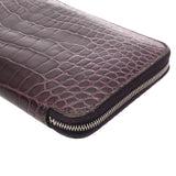 HERMES エルメス アザップロング アメジスト □O刻印(2011年頃) レディース アリゲーターマット 長財布 ABランク 中古 銀蔵