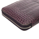 HERMES エルメス アザップロング アメジスト □O刻印(2011年頃) レディース アリゲーターマット 長財布 ABランク 中古 銀蔵