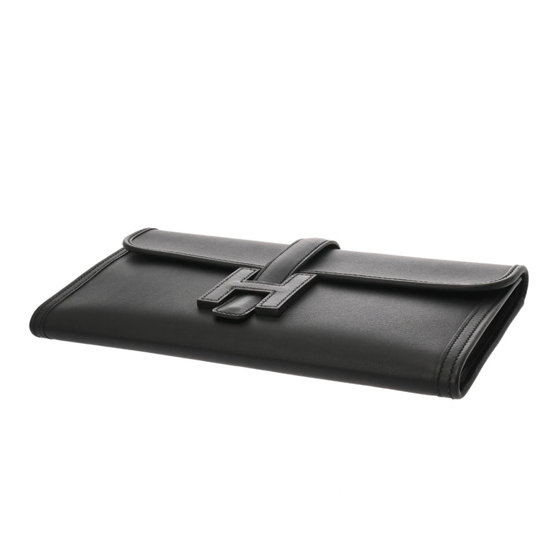HERMES エルメス ジジェ エラン 29 ブラック C刻印(2018年頃) ユニセックス ヴォースイフト クラッチバッグ Aランク 中古 銀蔵