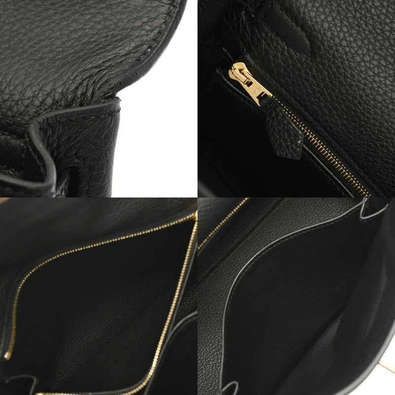 HERMES エルメス ケリー25 タッチ 内縫い ブラック Z刻印(2021年頃) レディース トゴ リザード 2WAYバッグ 新同 中古 銀蔵