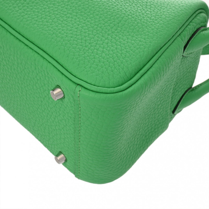 HERMES エルメス リンディ ミニ ヴェールコミック パラジウム金具 B刻印(2023年頃) レディース トリヨンクレマンス 2WAYバッグ 新同 中古 銀蔵