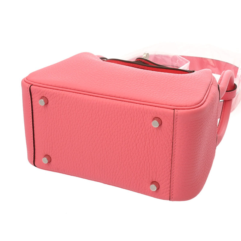 HERMES エルメス リンディ ミニ ローズアザレ W刻印(2024年頃) レディース トリヨンクレマンス 2WAYバッグ 未使用 銀蔵