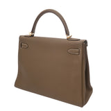 HERMES エルメス ケリー 32 内縫い 2WAY エトゥープ X刻印(2016年頃) レディース トゴ ハンドバッグ ABランク 中古 銀蔵