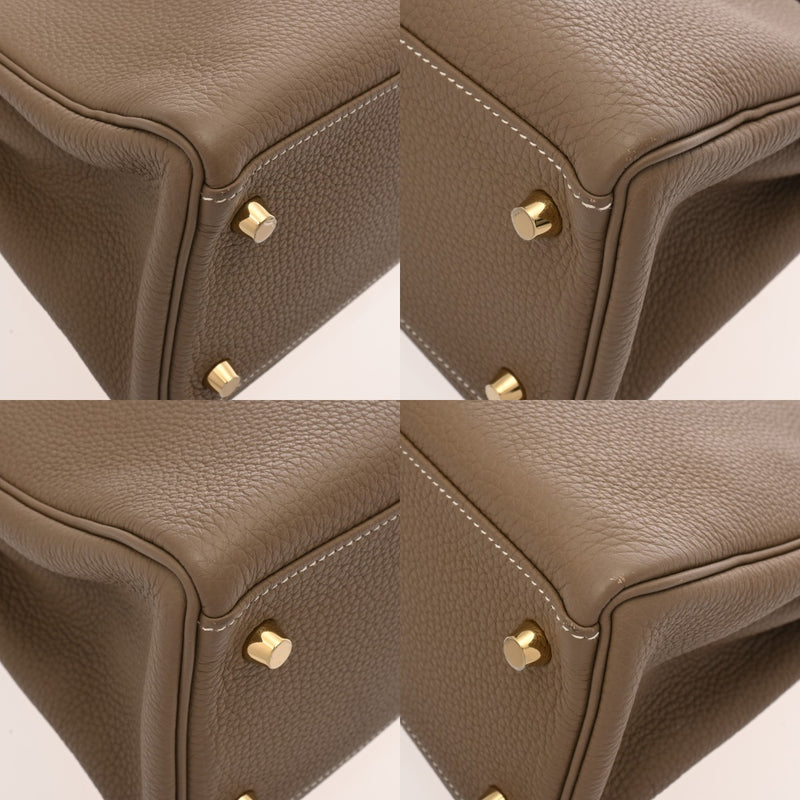 HERMES エルメス ケリー 32 内縫い 2WAY エトゥープ X刻印(2016年頃) レディース トゴ ハンドバッグ ABランク 中古 銀蔵