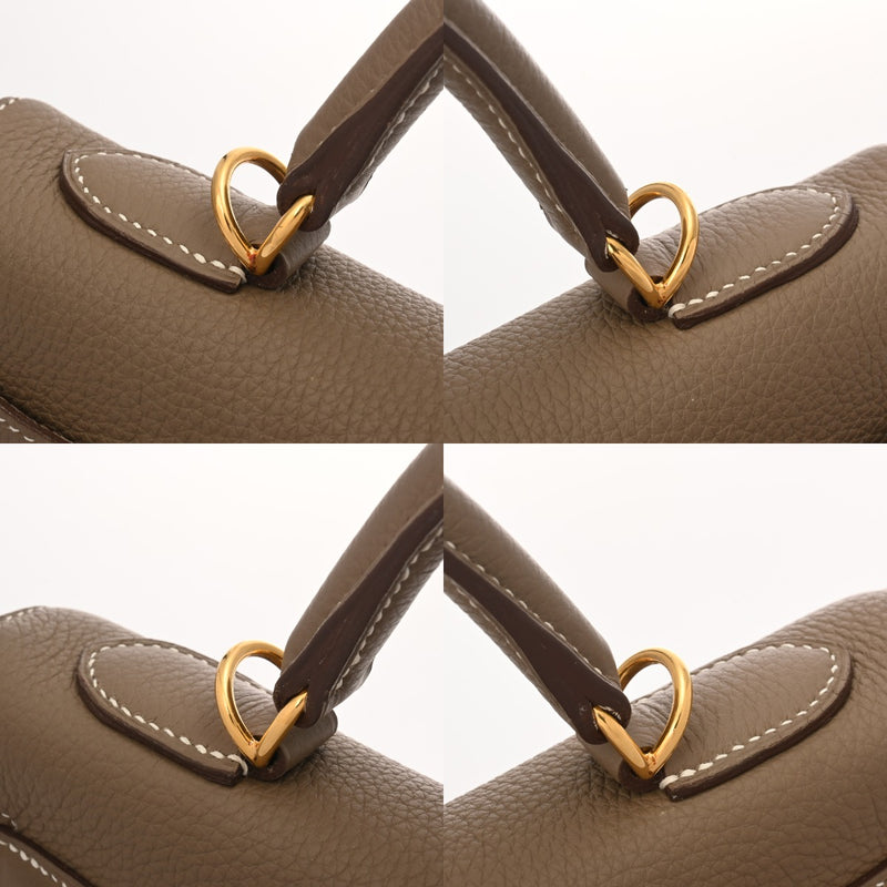 HERMES エルメス ケリー 32 内縫い 2WAY エトゥープ X刻印(2016年頃) レディース トゴ ハンドバッグ ABランク 中古 銀蔵