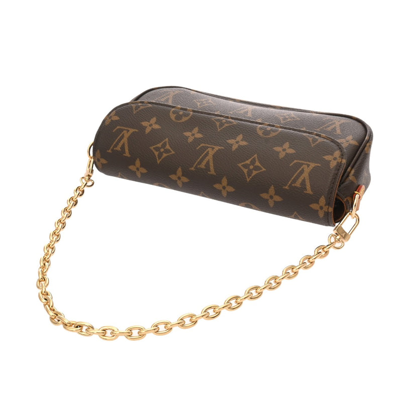 LOUIS VUITTON ルイヴィトン モノグラム ウォレットオンチェーンアイビー ブラウン M81911 レディース モノグラムキャンバス ショルダーバッグ 新同 中古 銀蔵