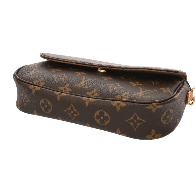 LOUIS VUITTON ルイヴィトン モノグラム ウォレットオンチェーンアイビー ブラウン M81911 レディース モノグラムキャンバス ショルダーバッグ 新同 中古 銀蔵