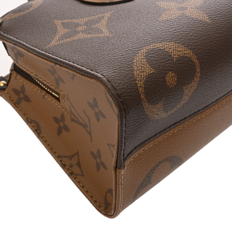 LOUIS VUITTON ルイヴィトン モノグラムリバース オンザゴー EW 2WAY ブラウン M46653 レディース モノグラムキャンバス ハンドバッグ 新同 中古 銀蔵