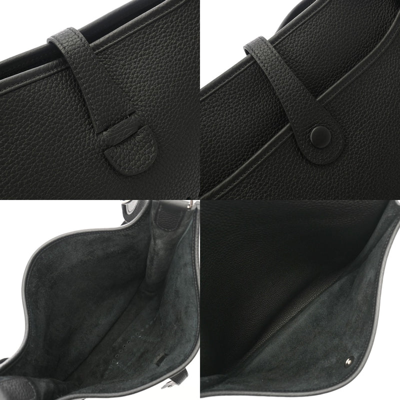 HERMES エルメス エブリン エヴリン3 PM ブラック B刻印(2023年頃) ユニセックス トリヨンクレマンス ショルダーバッグ Aランク 中古 銀蔵