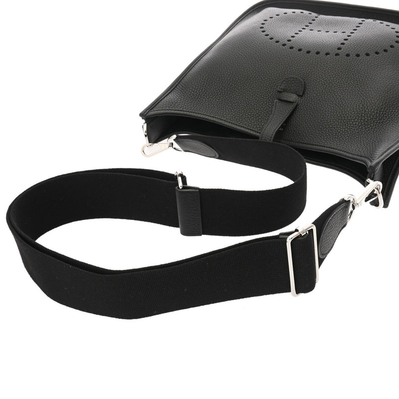 HERMES エルメス エブリン エヴリン3 PM ブラック B刻印(2023年頃) ユニセックス トリヨンクレマンス ショルダーバッグ Aランク 中古 銀蔵