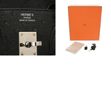 HERMES エルメス バーキン25 ブラック Z刻印(2021年頃) レディース オーストリッチ ハンドバッグ ABランク 中古 銀蔵