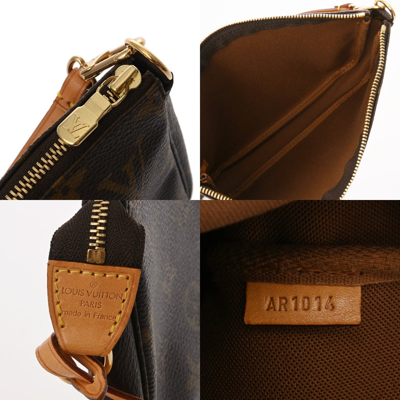 LOUIS VUITTON ルイヴィトン モノグラム ポシェット アクセソワール ブラウン M51980 レディース モノグラムキャンバス アクセサリーポーチ ABランク 中古 銀蔵