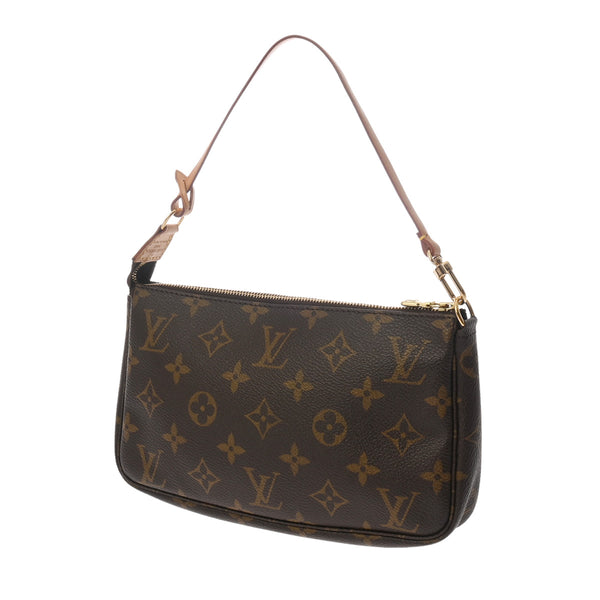 LOUIS VUITTON ルイヴィトン モノグラム ポシェット アクセソワール ブラウン M51980 レディース モノグラムキャンバス アクセサリーポーチ ABランク 中古 銀蔵