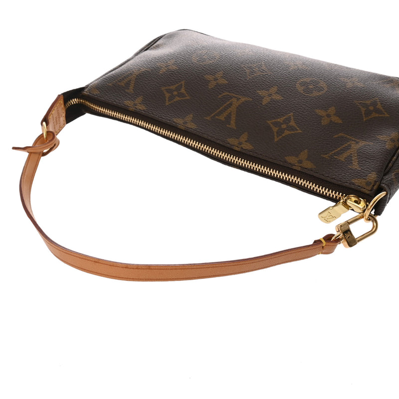 LOUIS VUITTON ルイヴィトン モノグラム ポシェット アクセソワール ブラウン M51980 レディース モノグラムキャンバス アクセサリーポーチ ABランク 中古 銀蔵
