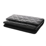 CHANEL シャネル マトラッセ チェーンウォレット ブラック A33814 レディース キャビアスキン ショルダーバッグ Aランク 中古 銀蔵