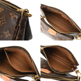 LOUIS VUITTON ルイヴィトン モノグラム ミュルティ ポシェット アクセソワール カーキ M44813 レディース モノグラムキャンバス ショルダーバッグ Bランク 中古 銀蔵