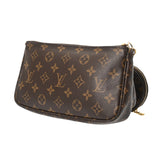 LOUIS VUITTON ルイヴィトン モノグラム ミュルティ ポシェット アクセソワール カーキ M44813 レディース モノグラムキャンバス ショルダーバッグ Bランク 中古 銀蔵