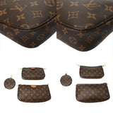 LOUIS VUITTON ルイヴィトン モノグラム ミュルティ ポシェット アクセソワール カーキ M44813 レディース モノグラムキャンバス ショルダーバッグ Bランク 中古 銀蔵