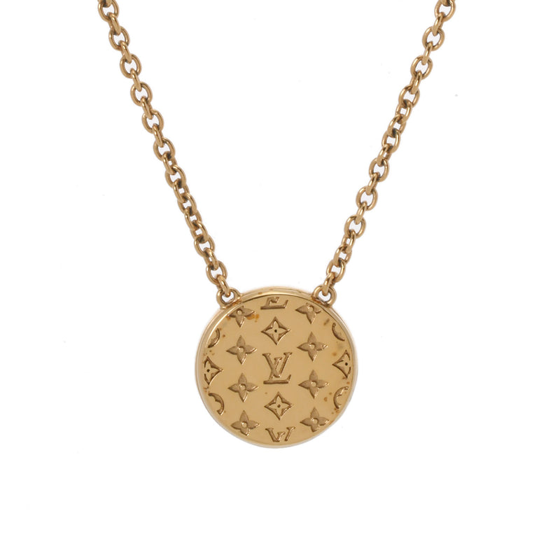 LOUIS VUITTON ルイヴィトン コリエ ゴールド M80259 レディース GP マザーオブパール ネックレス ABランク 中古 銀蔵