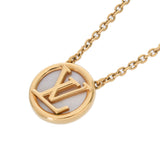 LOUIS VUITTON ルイヴィトン コリエ ゴールド M80259 レディース GP マザーオブパール ネックレス ABランク 中古 銀蔵