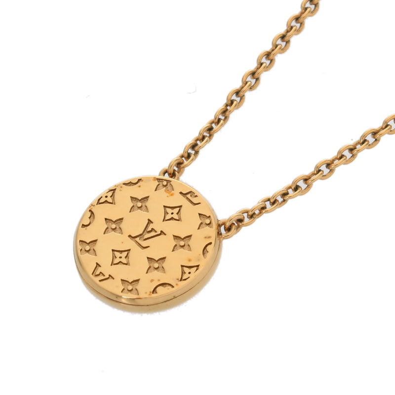 LOUIS VUITTON ルイヴィトン コリエ ゴールド M80259 レディース GP マザーオブパール ネックレス ABランク 中古 銀蔵