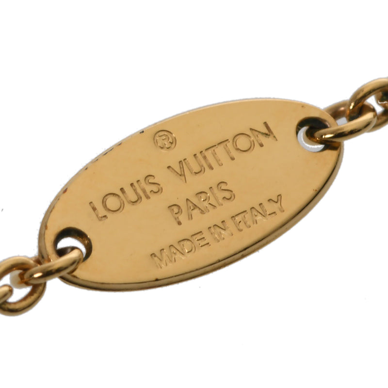 LOUIS VUITTON ルイヴィトン コリエ ゴールド M80259 レディース GP マザーオブパール ネックレス ABランク 中古 銀蔵