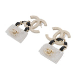 CHANEL シャネル ロゴピアス バッグ モチーフ ゴールド B23C レディース GP ピアス ABランク 中古 銀蔵