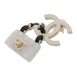 CHANEL シャネル ロゴピアス バッグ モチーフ ゴールド B23C レディース GP ピアス ABランク 中古 銀蔵