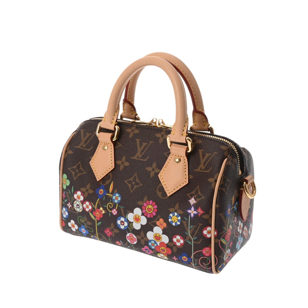 LOUIS VUITTON ルイヴィトン モノグラム スピーディバンドリエール 20 村上隆 コラボ ブラウン M14175 レディース モノグラムキャンバス ハンドバッグ 新同 中古 銀蔵