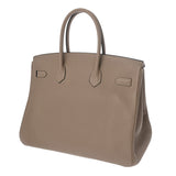 HERMES エルメス バーキン 35 トゥルティエールグレー □N刻印(2010年頃) ユニセックス トリヨンクレマンス ハンドバッグ ABランク 中古 銀蔵
