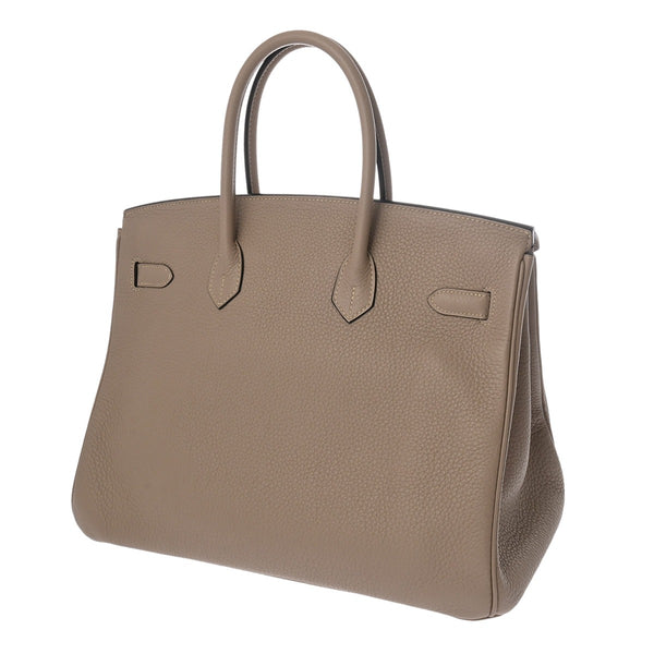 HERMES エルメス バーキン 35 トゥルティエールグレー □N刻印(2010年頃) ユニセックス トリヨンクレマンス ハンドバッグ ABランク 中古 銀蔵