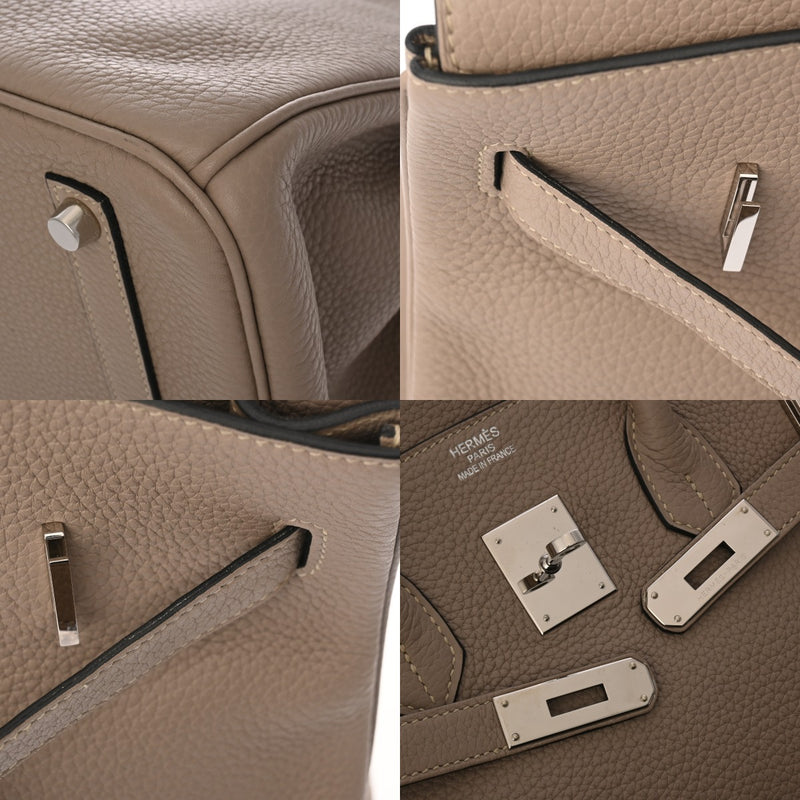 HERMES エルメス バーキン 35 トゥルティエールグレー □N刻印(2010年頃) ユニセックス トリヨンクレマンス ハンドバッグ ABランク 中古 銀蔵