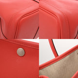 HERMES エルメス ガーデンパーティ TPM ローズジャイプール A刻印(2017年頃) レディース ヴォーエプソン ハンドバッグ Aランク 中古 銀蔵