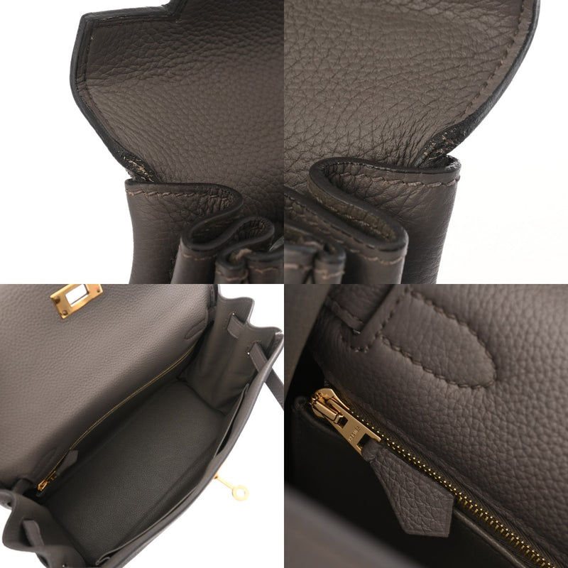 HERMES エルメス ケリー 28 内縫い エタン Y刻印(2020年頃) レディース トゴ ハンドバッグ Aランク 中古 銀蔵