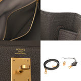 HERMES エルメス ケリー 28 内縫い エタン Y刻印(2020年頃) レディース トゴ ハンドバッグ Aランク 中古 銀蔵