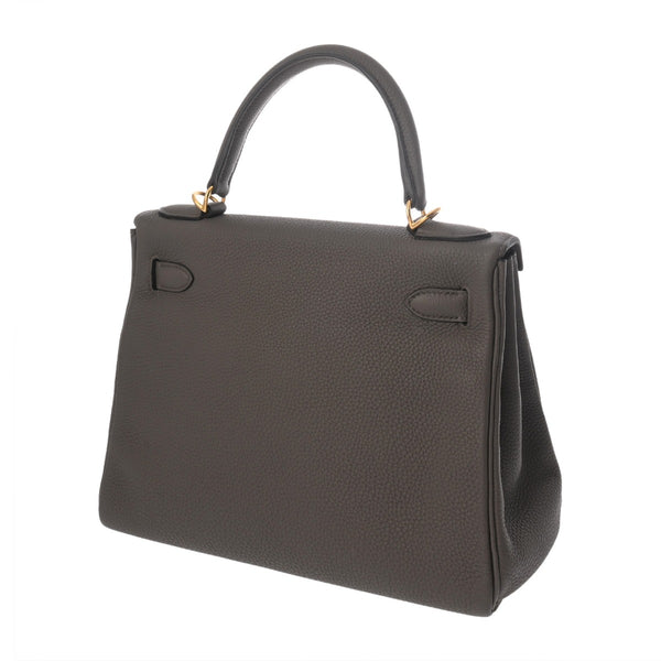 HERMES エルメス ケリー 28 内縫い エタン Y刻印(2020年頃) レディース トゴ ハンドバッグ Aランク 中古 銀蔵