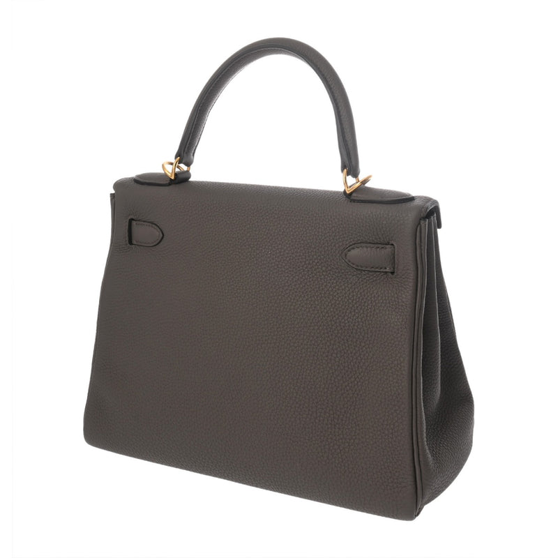 HERMES エルメス ケリー 28 内縫い エタン Y刻印(2020年頃) レディース トゴ ハンドバッグ Aランク 中古 銀蔵