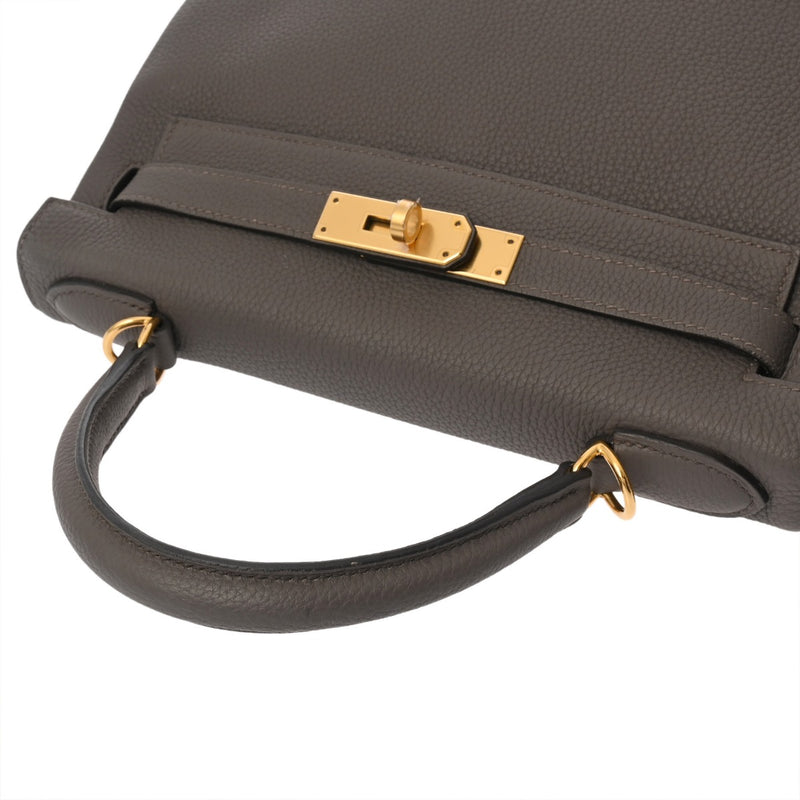 HERMES エルメス ケリー 28 内縫い エタン Y刻印(2020年頃) レディース トゴ ハンドバッグ Aランク 中古 銀蔵